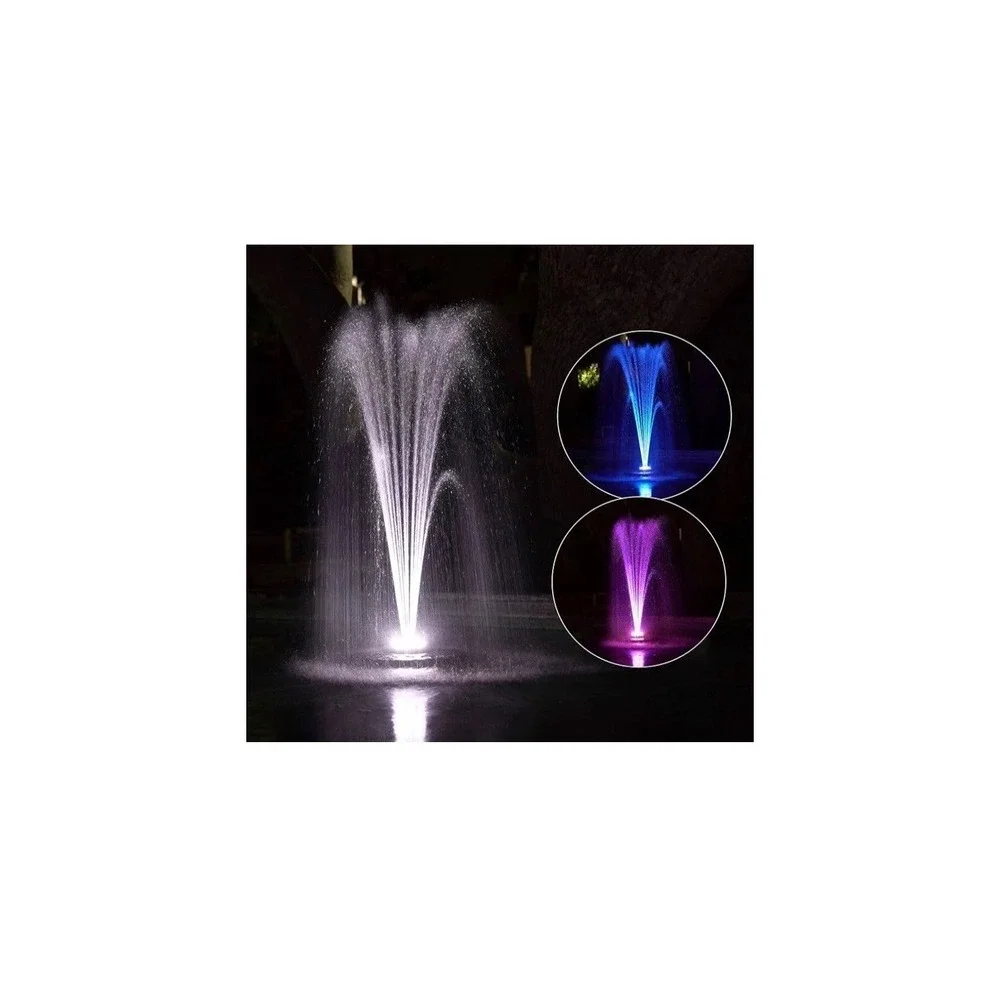 Alpine FTC102 550-GPH Pump 48-LED Light Floating Spray Fountain